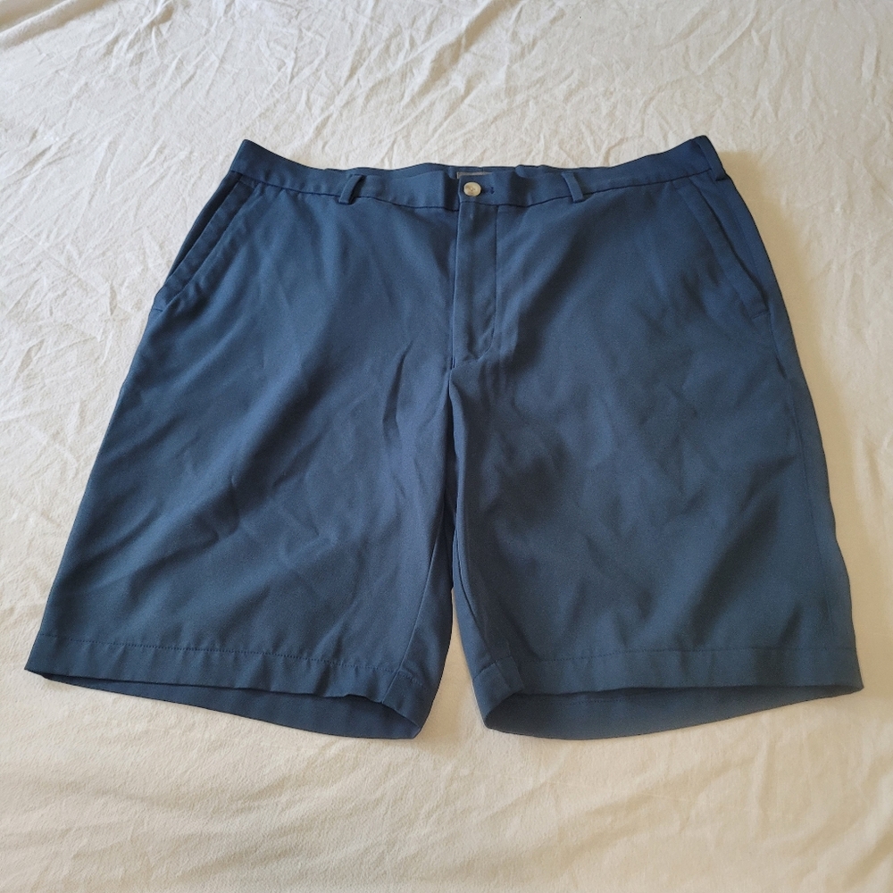 Mens Peter Millar Shorts Crown Sport Golf Performance Mens Size 36 Slate Blue